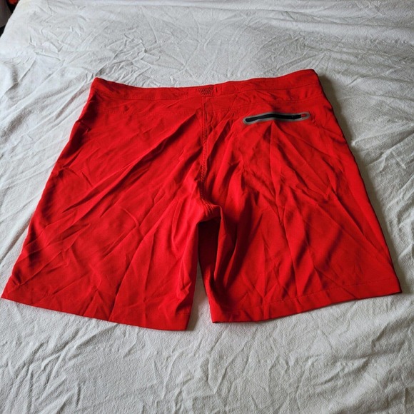 Mack Weldon Shorts 41/42 Mens Red Hybrid Board Golf Zip Pocket Stretch - Picture 9 of 10